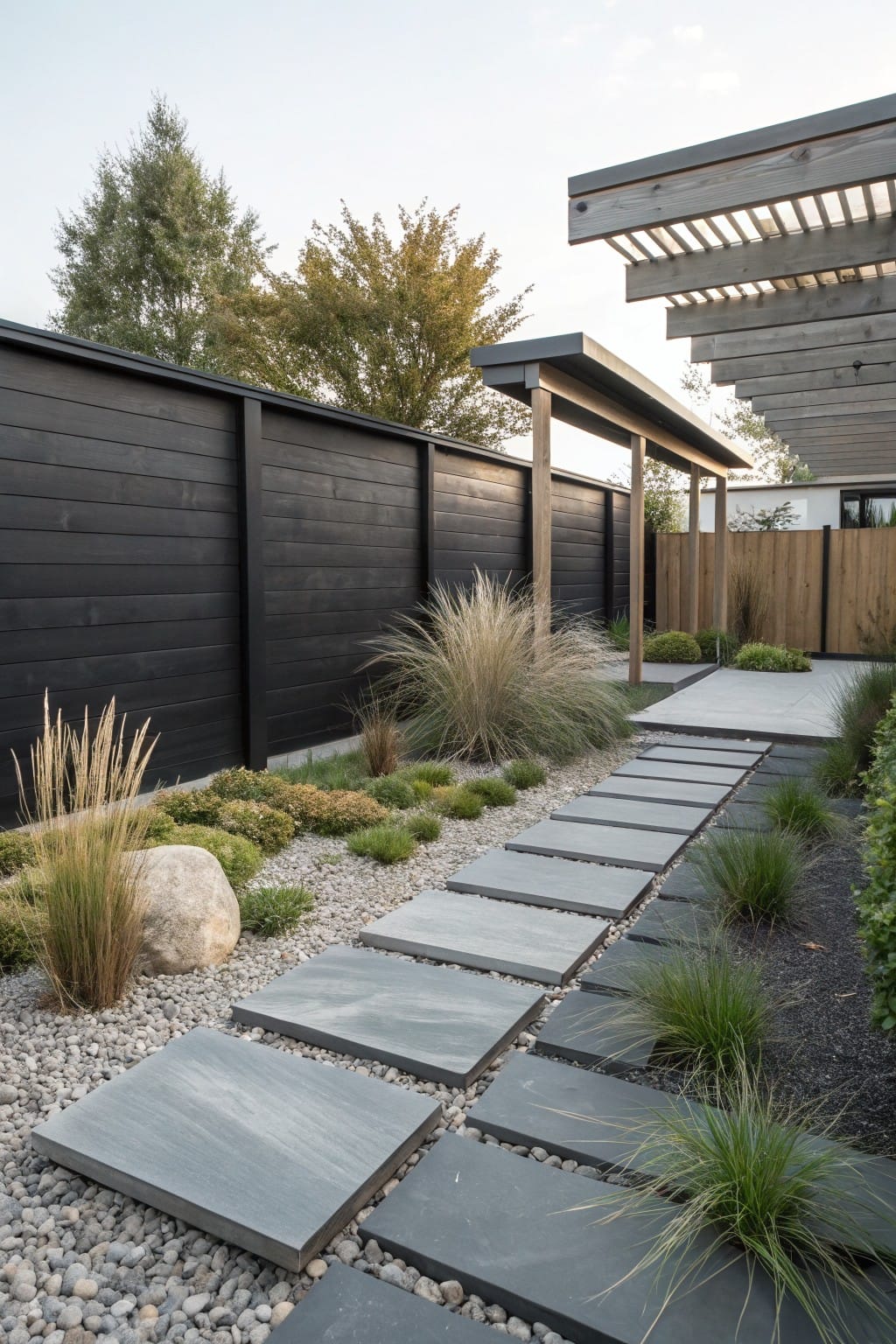 Stepping Stone Paths in Gravel