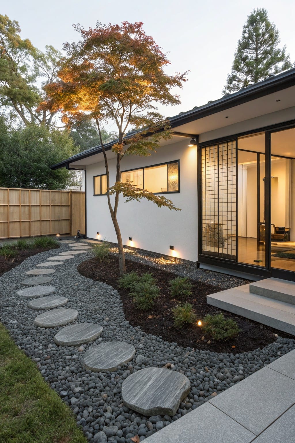 Gravel Paths with Stepping Stones