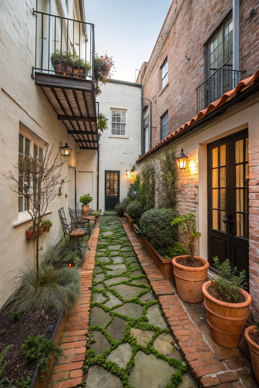 Brick Edging for Garden Paths
