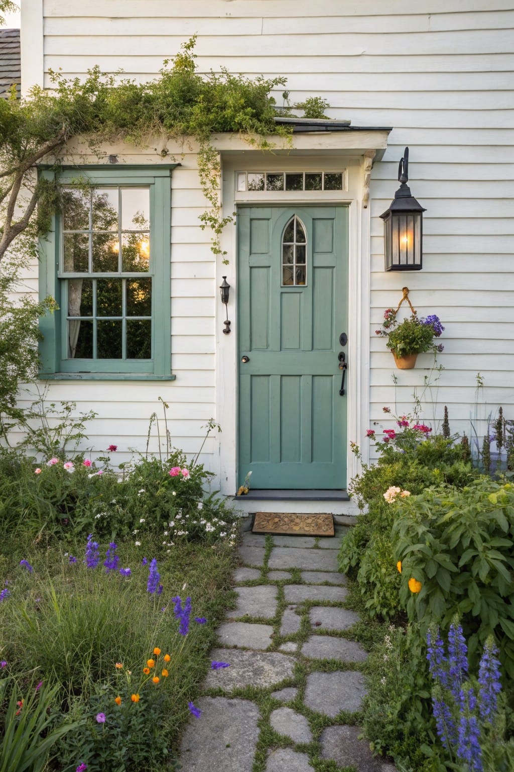 Flagstone Pathway Garden Borders