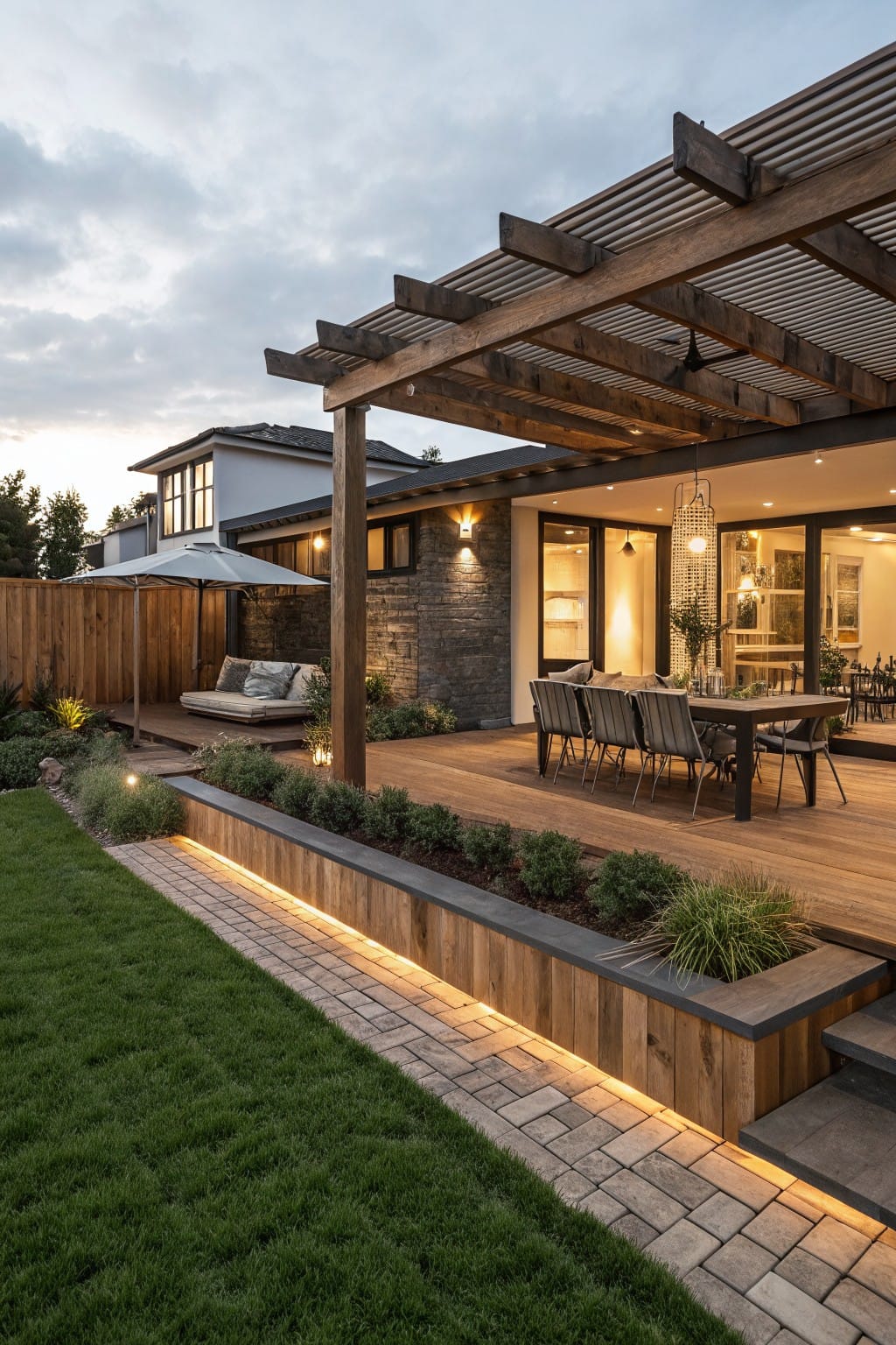 Raised Timber Garden Borders