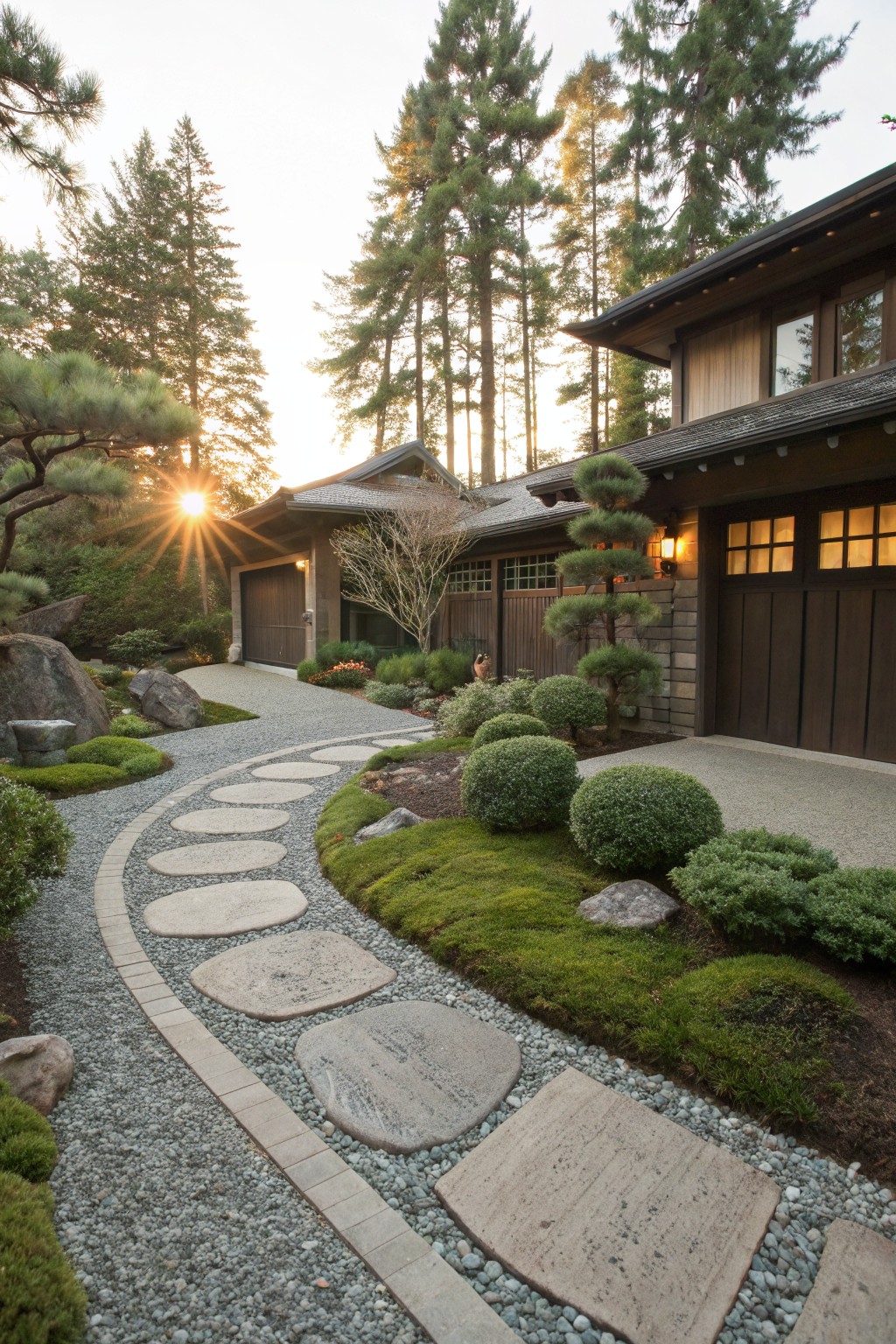 Zen Stepping Stone Walkway