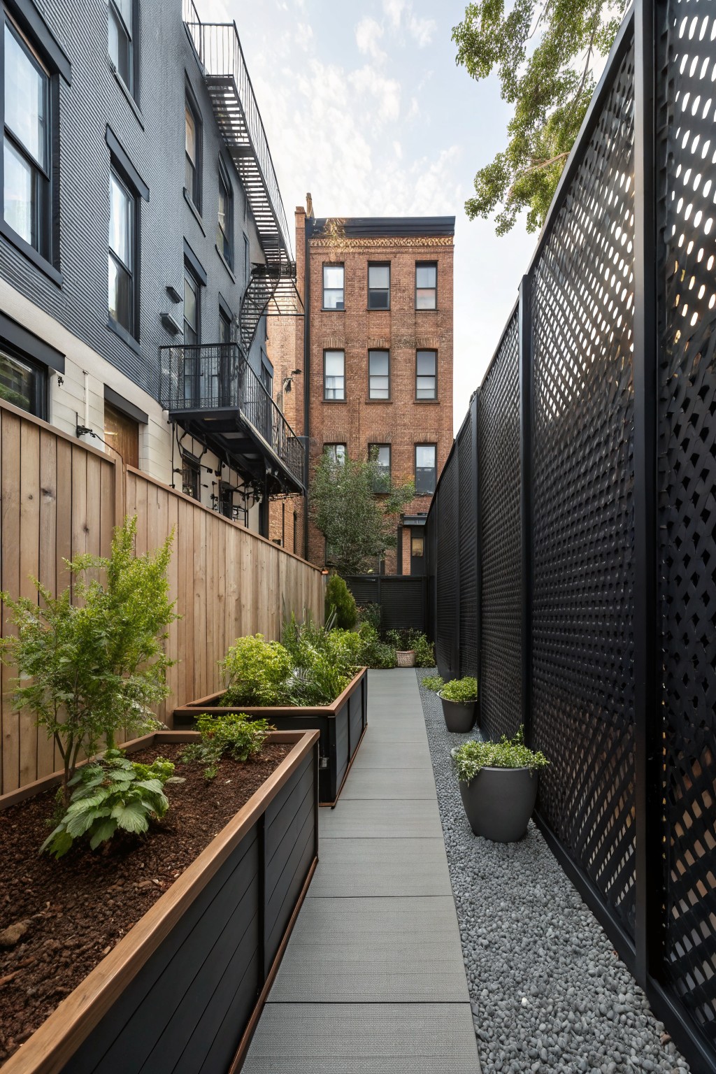 Lattice Fencing for Narrow Garden Paths