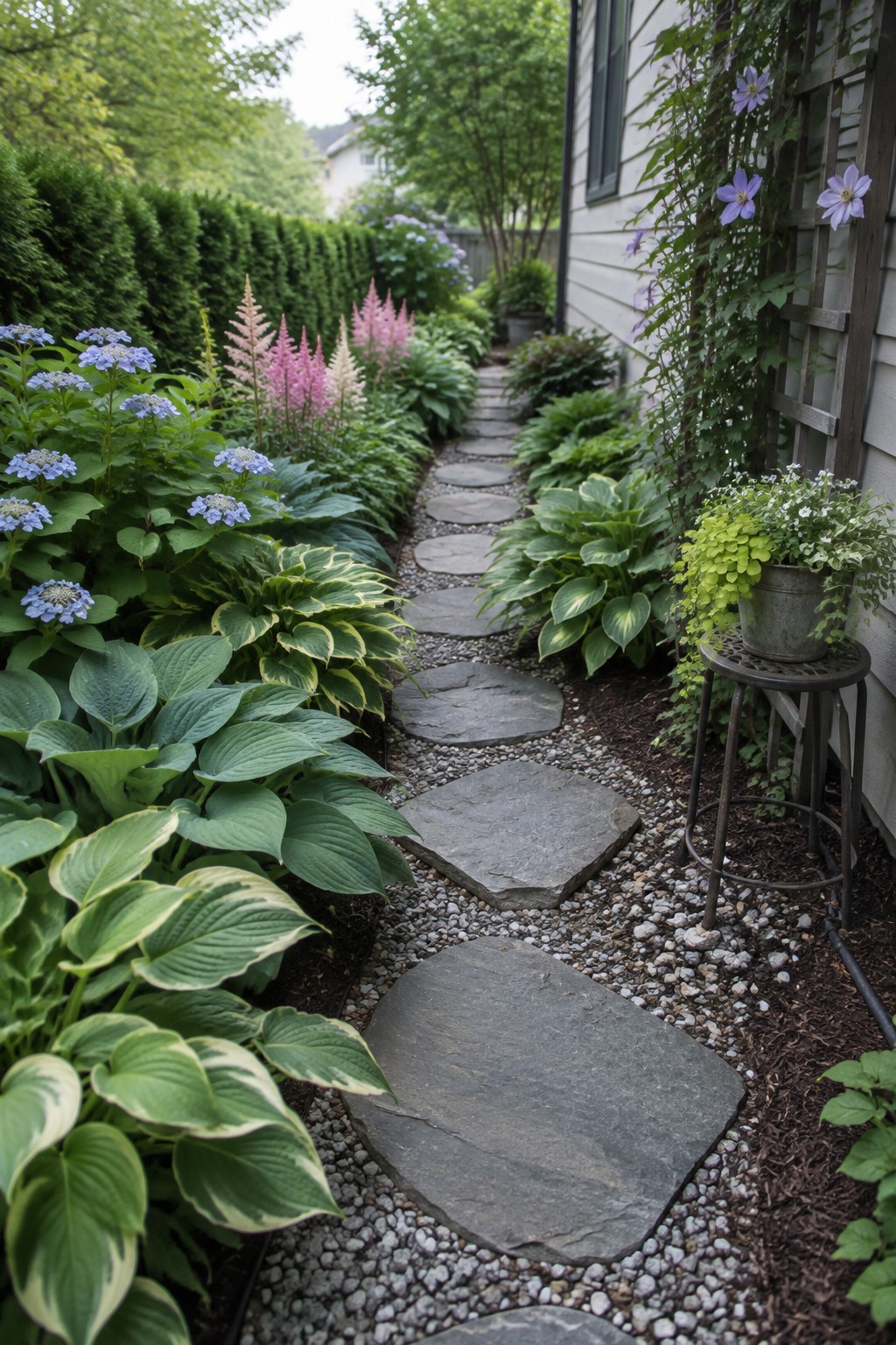 21 Hydrangea and Hosta Landscaping Ideas for Shade Gardens